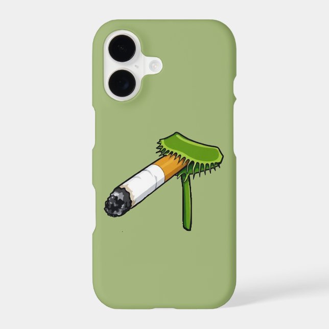 Venus Flytrap Plant With Cig Iphone Case (Back)