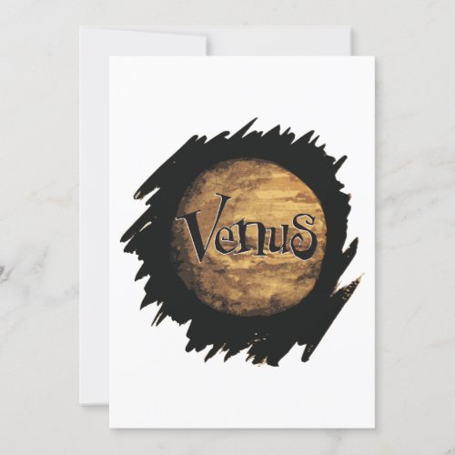 Venus Ink Drawing Invitation