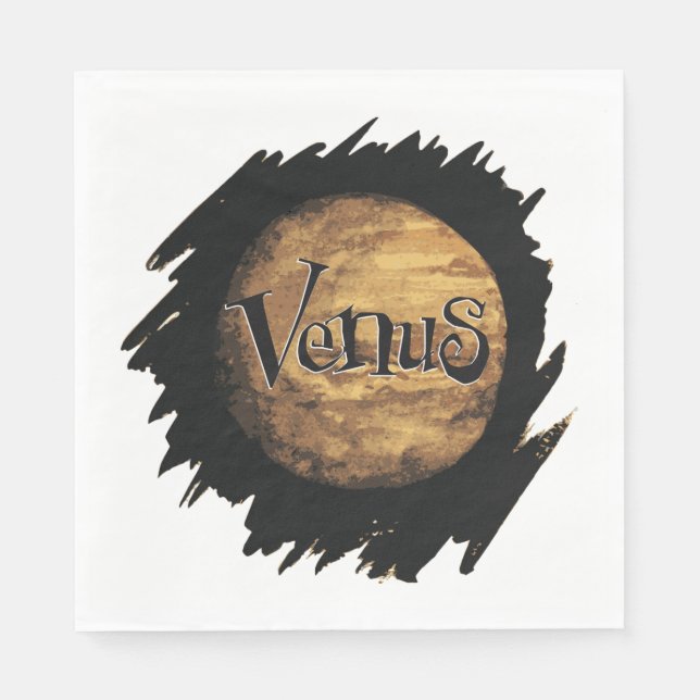 Venus Ink Drawing Napkins (Front)