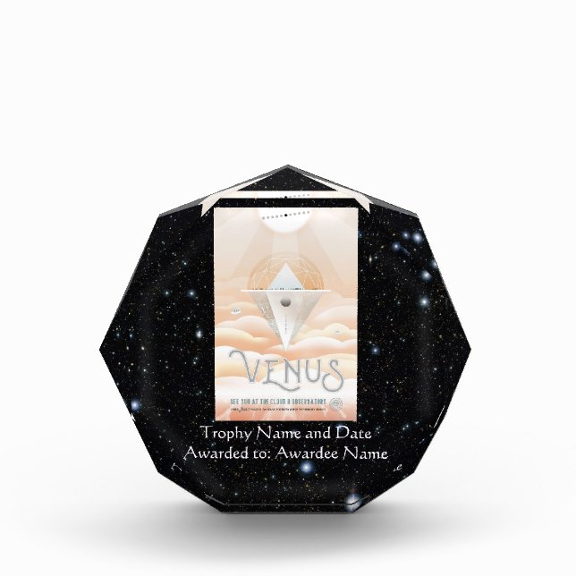 Venus Obsevatory for Mars transit viewing Acrylic Award (Front)