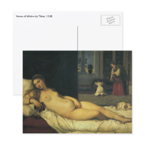 Venus of Urbino by Titian, Renaissance Art Postcard