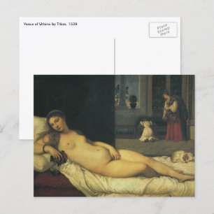 Venus of Urbino by Titian, Renaissance Art Postcard