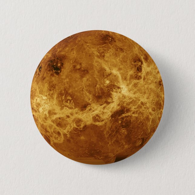 Venus Planet Photo Pinback Button (Front)