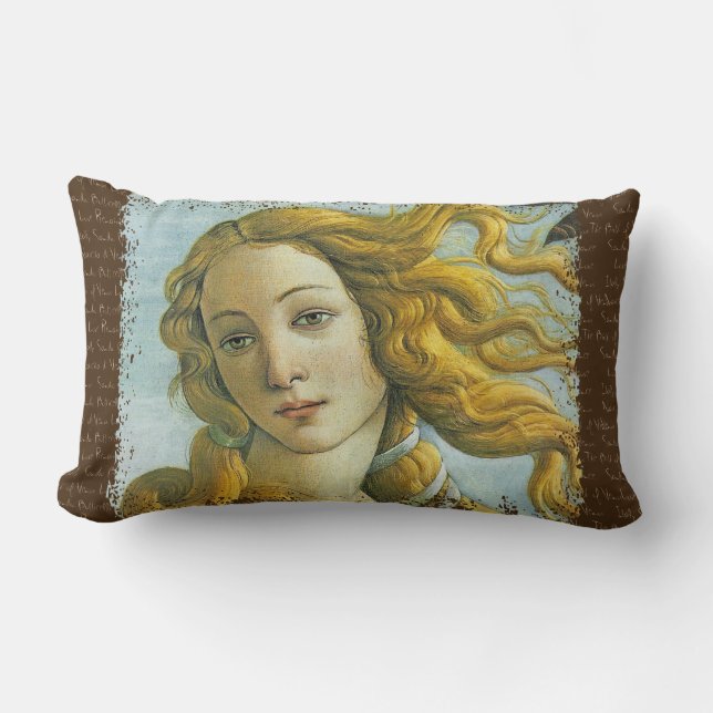 Venus * Sandro Botticelli Lumbar Pillow (Front)