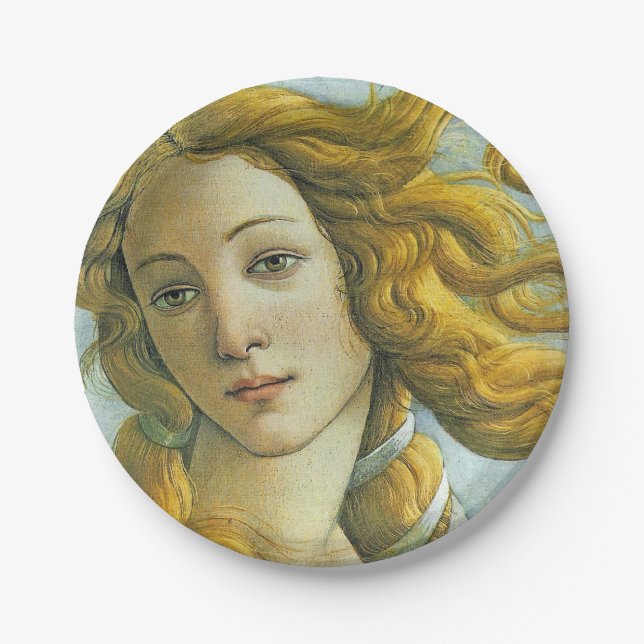 Venus * Sandro Botticelli Paper Plates (Front)