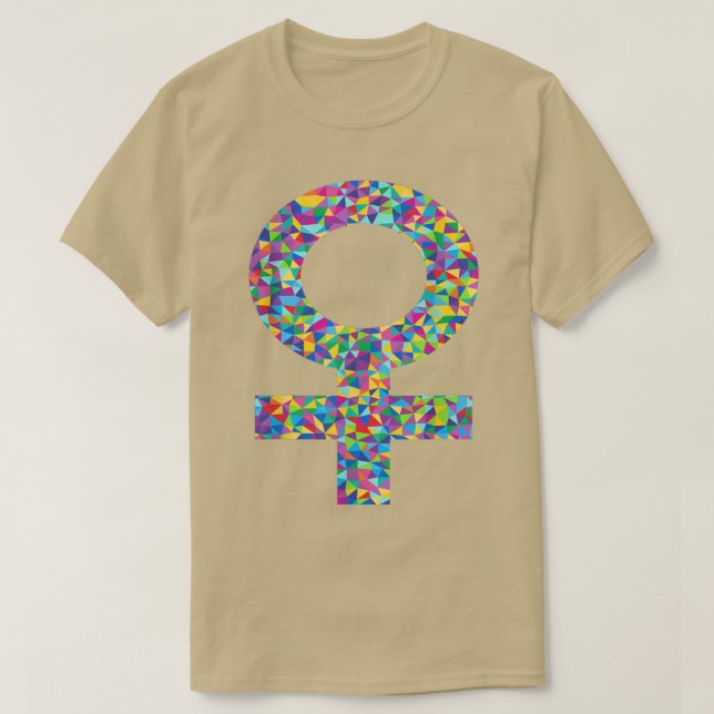 Venus SymbolFemale Gender Feminism Equality Tee608 T-Shirt (Design Front)