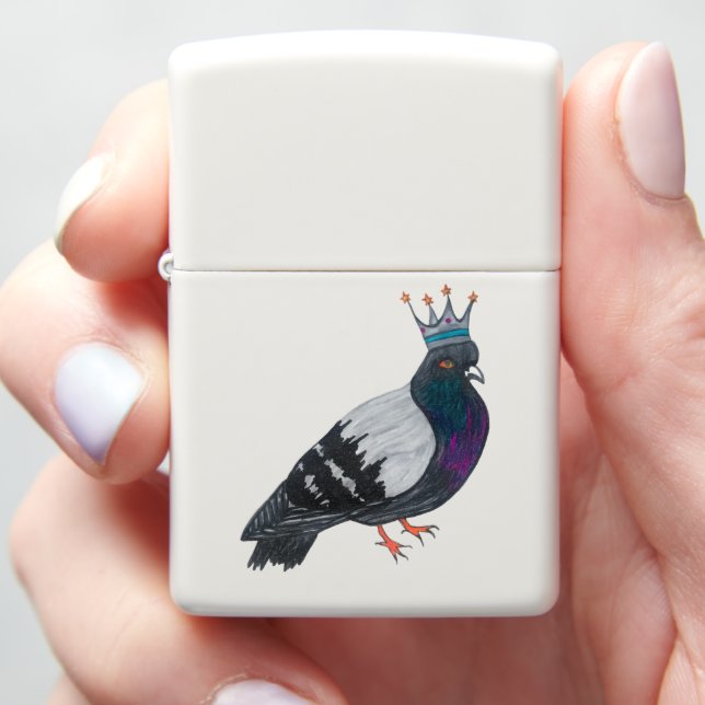 Venus The Pigeon Zippo Lighter (In Hand)