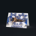 Venus Two Face Cat Happy Chanukah card<br><div class="desc">Wish your friends/family a Happy Hanukah with this one of a kind card featuring a one of a kind cat. They'll be sure to love it!</div>