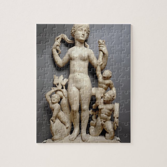 Venus with putti, a triton and a dolphin, Roman, 4 Jigsaw Puzzle (Vertical)