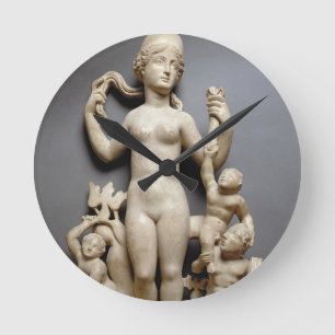 Venus with putti, a triton and a dolphin, Roman, 4 Round Clock