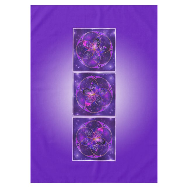 Venusblume violet universe + your ideas tablecloth (Front)