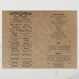 Ver 3 Custom Wedding Program Template for Fan