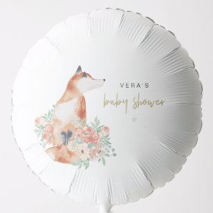 VERA Eucalyptus Greenery & Terracotta Floral Fox Balloon