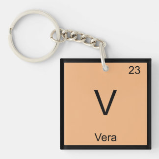 Vera Name Chemistry Element Periodic Table Keychain