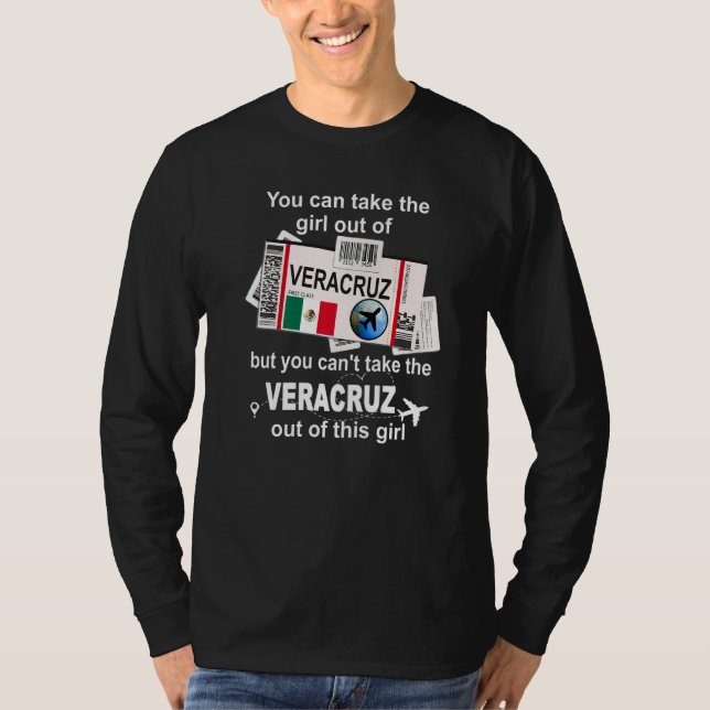 Veracruz Boarding Pass  Veracruz Girl  Veracruz T-Shirt (Front)