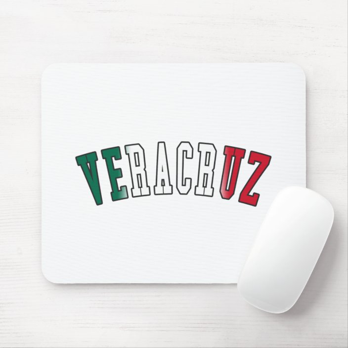 Veracruz in Mexico National Flag Colors Mouse Pad