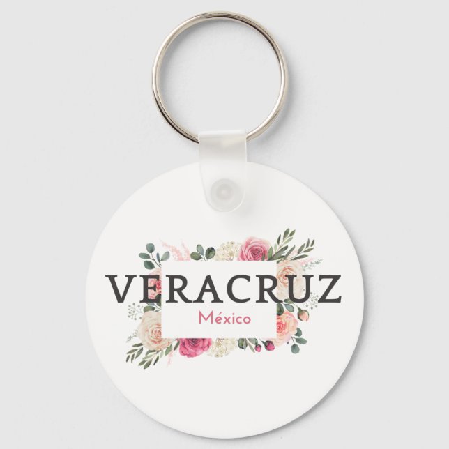Veracruz Mexico Travel Destination Bridesmaid  Keychain (Front)