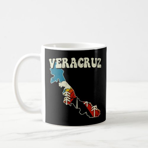 Veracruz Mexico Vintage Mexican State Rainbow Retr Coffee Mug