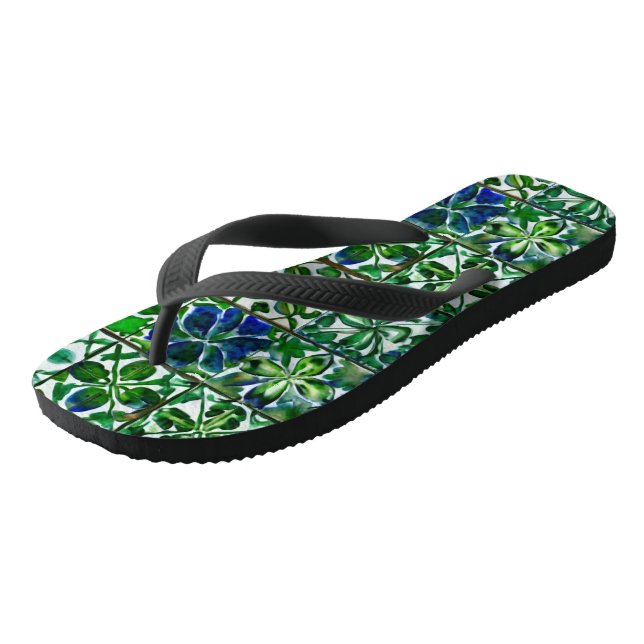 Veranda Verde  Flip Flops (Angled)
