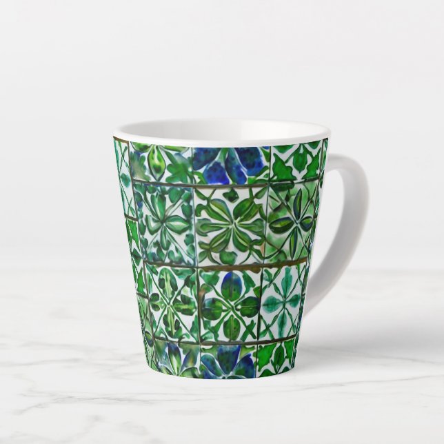 Veranda Verde  Latte Mug (Right Angle)