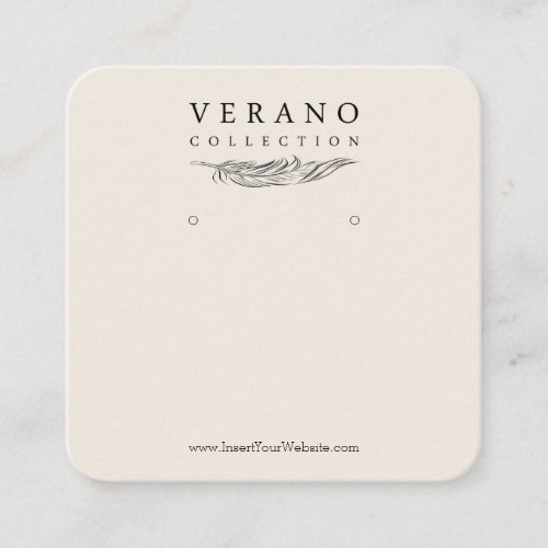 Verano Earring Square Business Card
