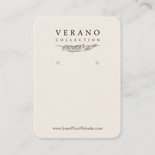 Verano Mighty Earring Vertical Business Card