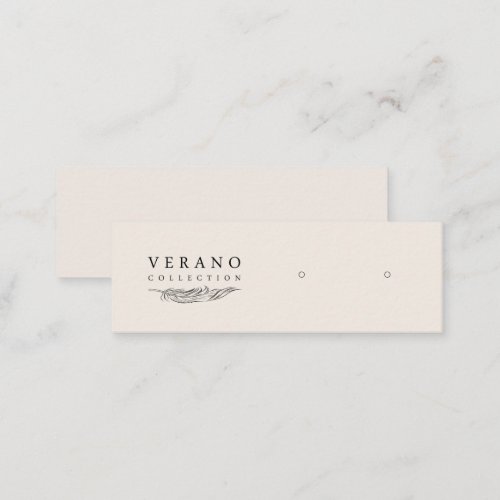 Verano Mini Earring Horizontal Mini Business Card