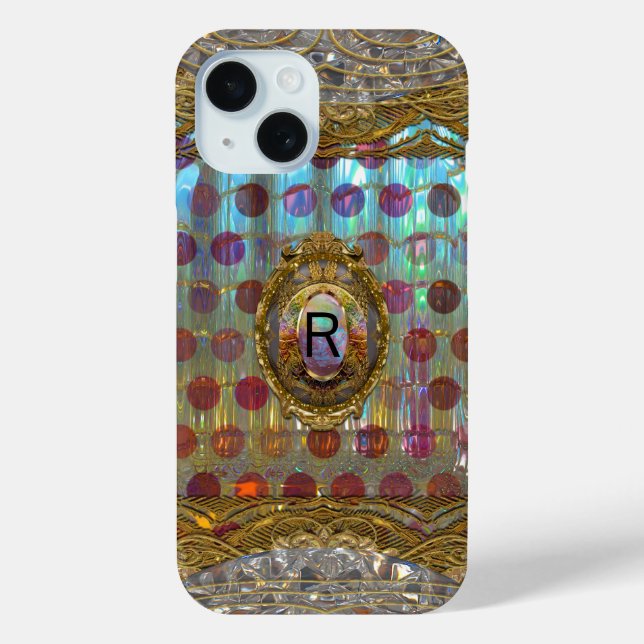 Veraspolka Baroque Monogram Case-Mate iPhone Case (Back)