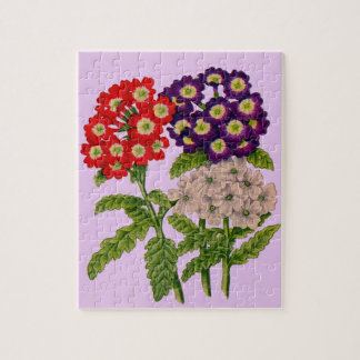 verbena flowers in red and purple jigsaw puzzle