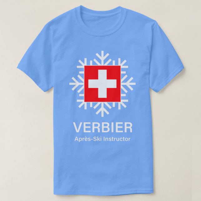 Verbier Apres Ski Instructor T-Shirt (Design Front)