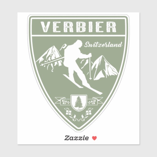 Verbier Switzerland Sticker (Sheet)