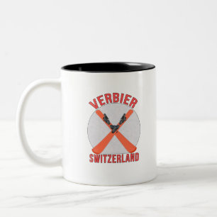 Verbier, Switzerland Two-Tone Coffee Mug