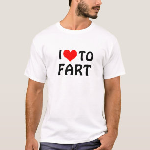 verbs - i heart to fart T-Shirt