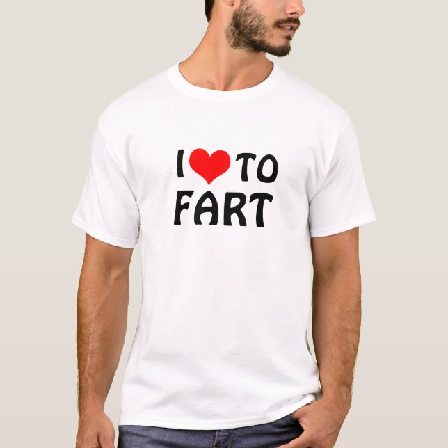 verbs - i heart to fart T-Shirt (Front)
