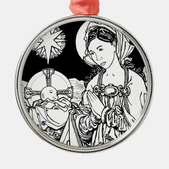 Verbum Caro Factum Est Metal Ornament (Front)