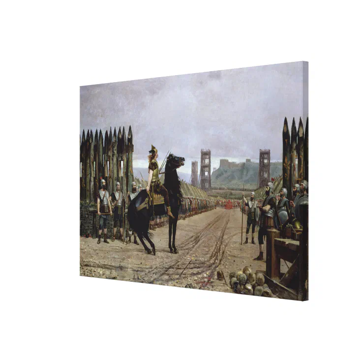 Vercingetorix before Caesar, 52 BC, 1886 Canvas Print | Zazzle