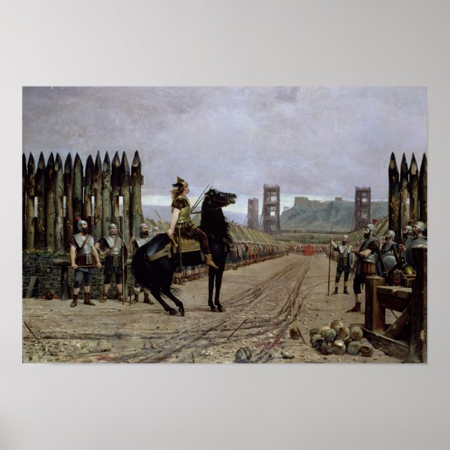 Vercingetorix  before Caesar, 52 BC, 1886 Poster (Front)