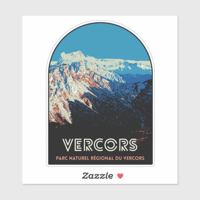 Vercors regional Natural Park France travel Sticker (Sheet)