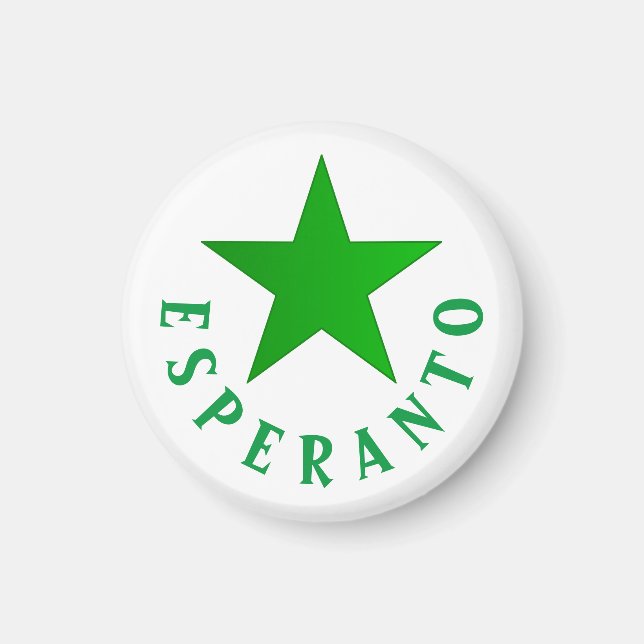 Verda Stelo (Esperanto Star) Magnet (Front)