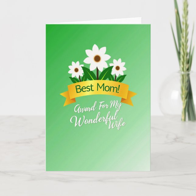 Verdant Best Mom Award Card (Front)