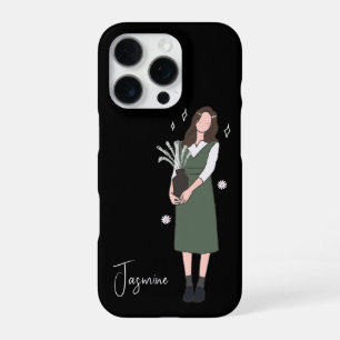 Verdant Blossom Customizable iPhone 16 Pro Case