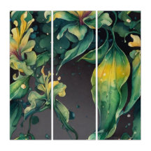 Verdant Dawn: A Symphony of Green and Yellow Plant