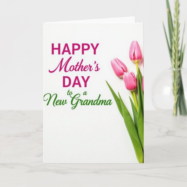 Verdant Grandma Greeting Card (Front)