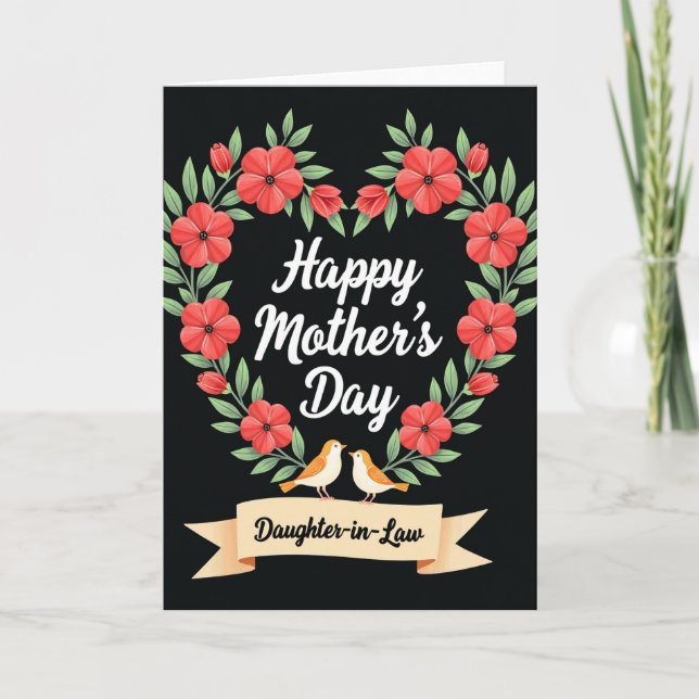 Verdant Heart Mothers Day Card (Front)