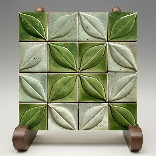 Verdant Illusion Faux Embossed Ceramic Tile