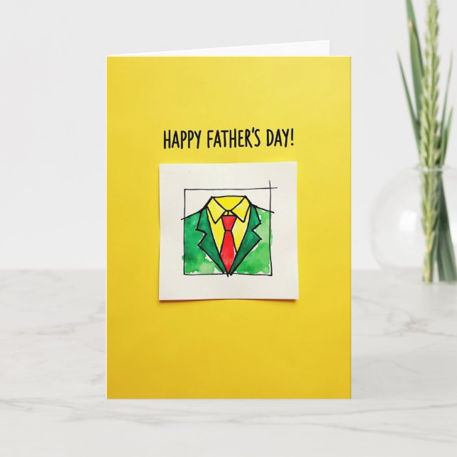 Verdant Jacket Fathers Day Card (Front)