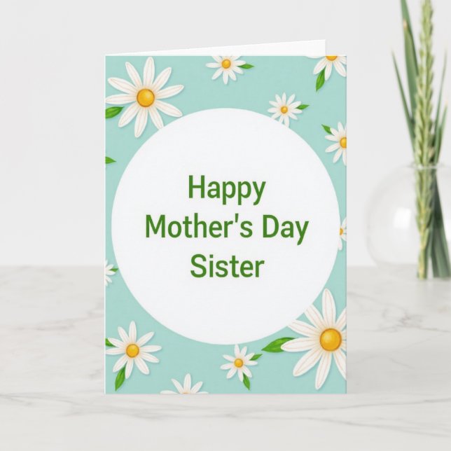 Verdant Mothers Day Message Card (Front)