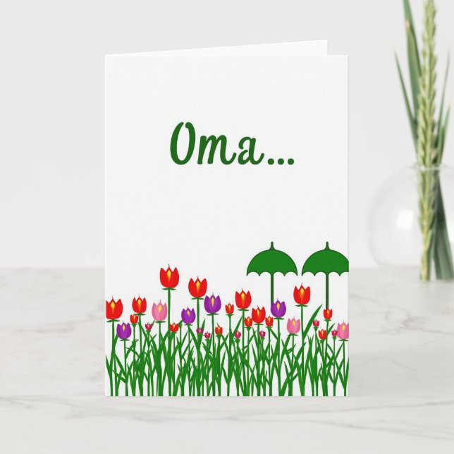 Verdant Mothers Day Script Card (Front)