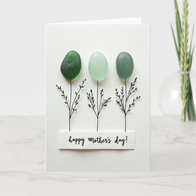 Verdant Mothers Day Stones Card (Front)