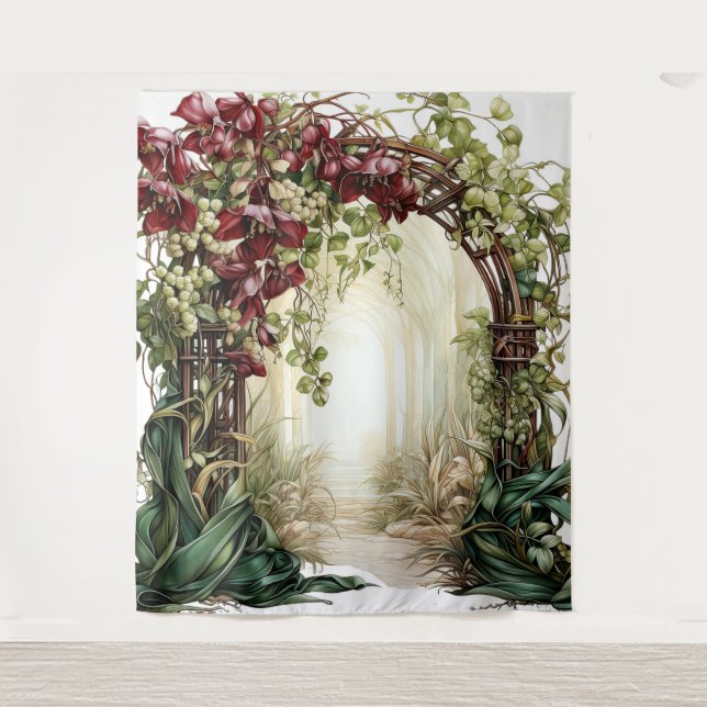 Verdant Romance Custom Wedding Backdrop (Front)